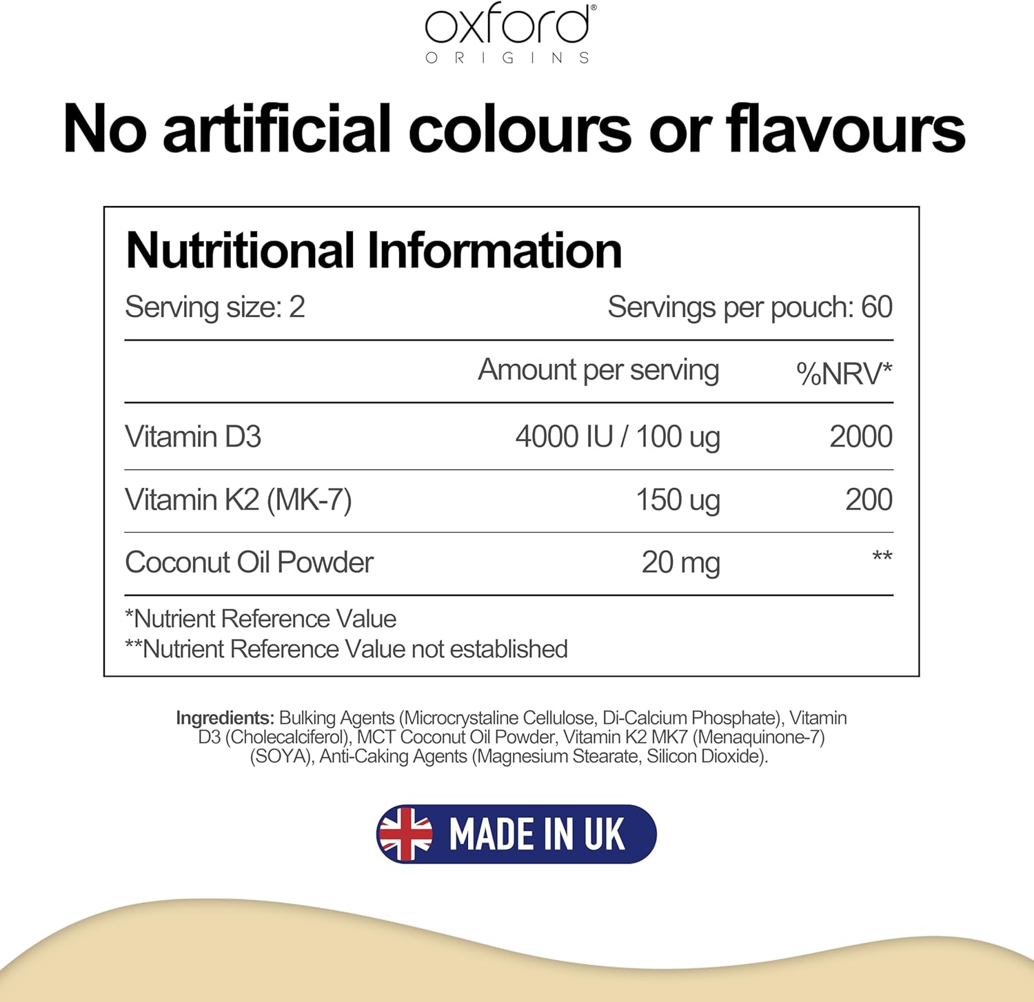 Vitamin D3 & K2 Tablets