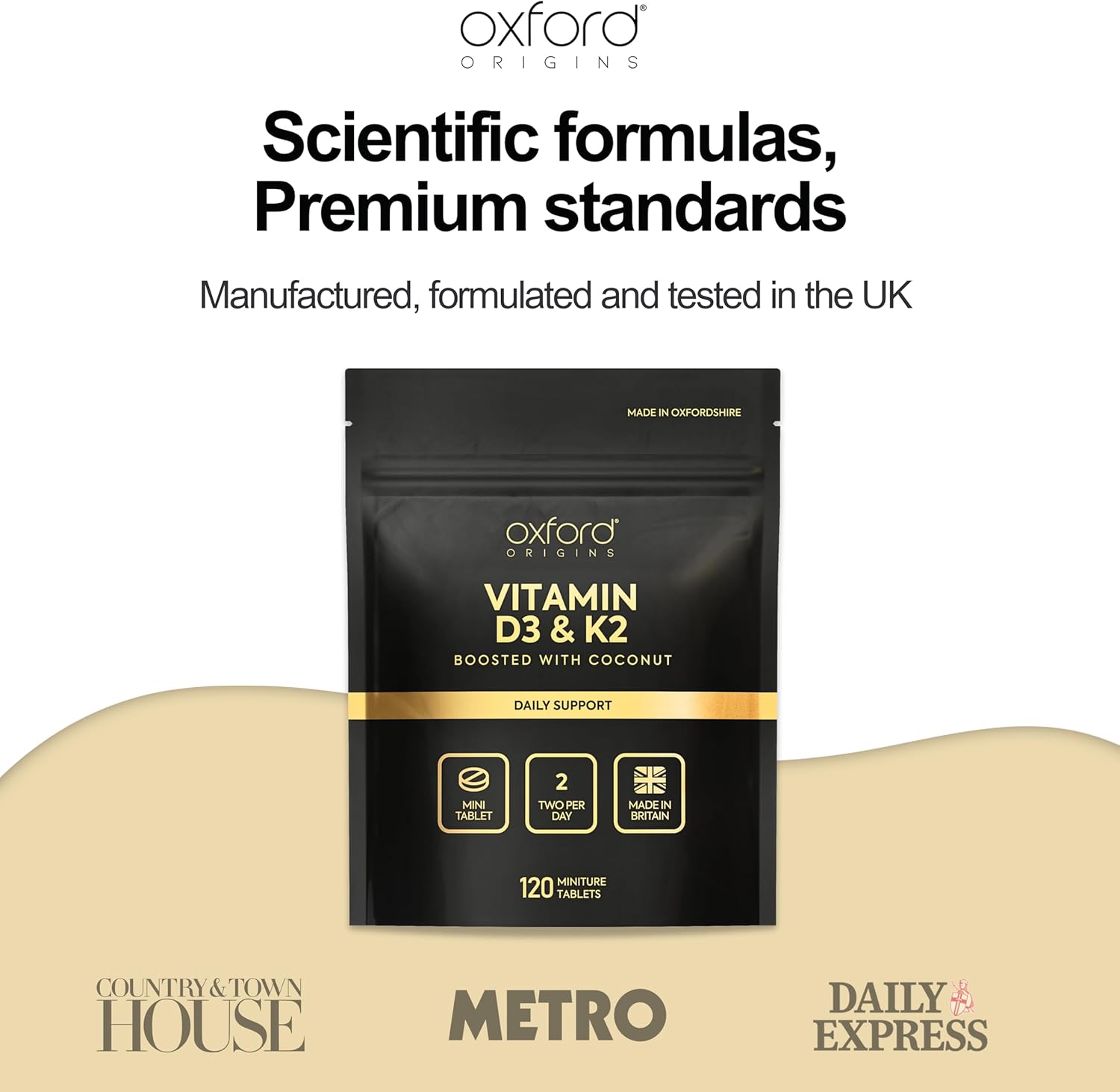 Vitamin D3 & K2 Tablets