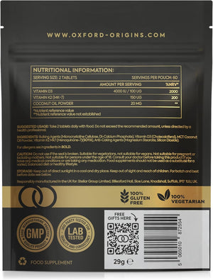 Vitamin D3 & K2 Tablets