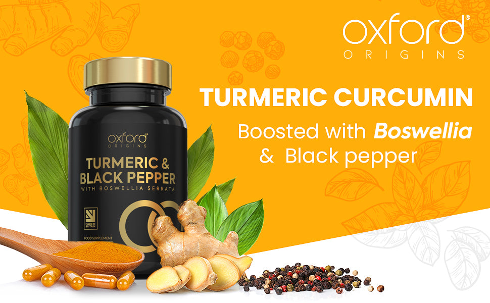 Turmeric and Black Pepper with Boswellia & Black Pepper Capsules