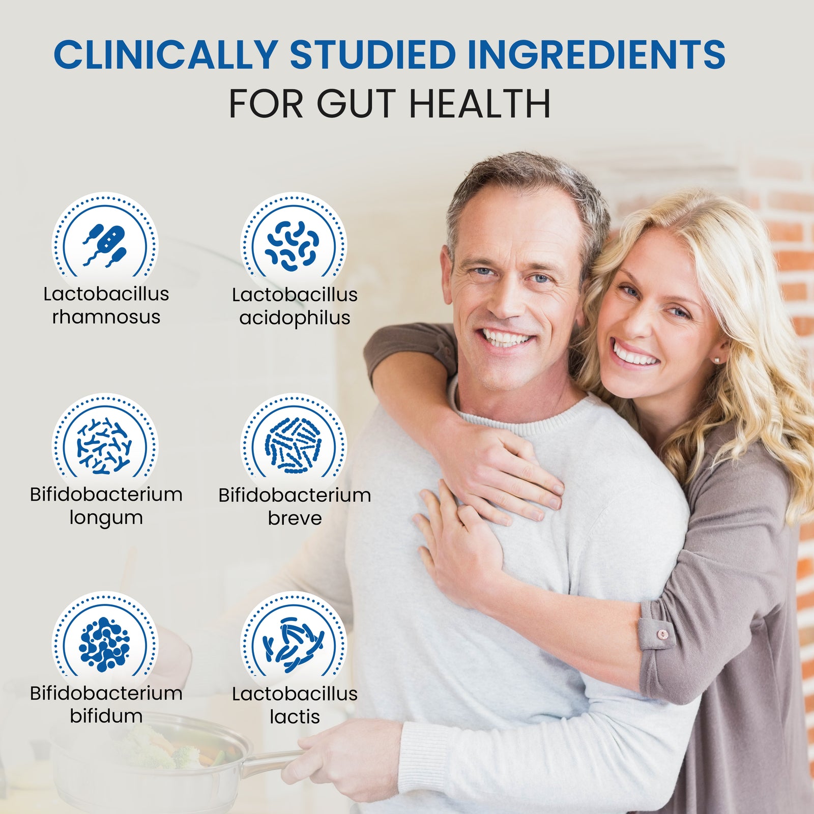 Advanced Probiotics for Gut Health | Scientifically Formulated Pre & Probiotic Gut Health Supplements | 120 Capsules