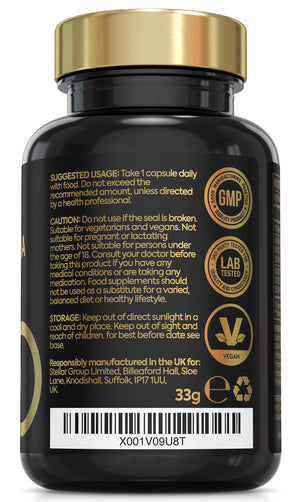 Ashwagandha KSM 66 | Premium One per Day Formulation | High Strength KSM 66 Boosted with Vitamin B6 & Black Pepper | 60 Capsules