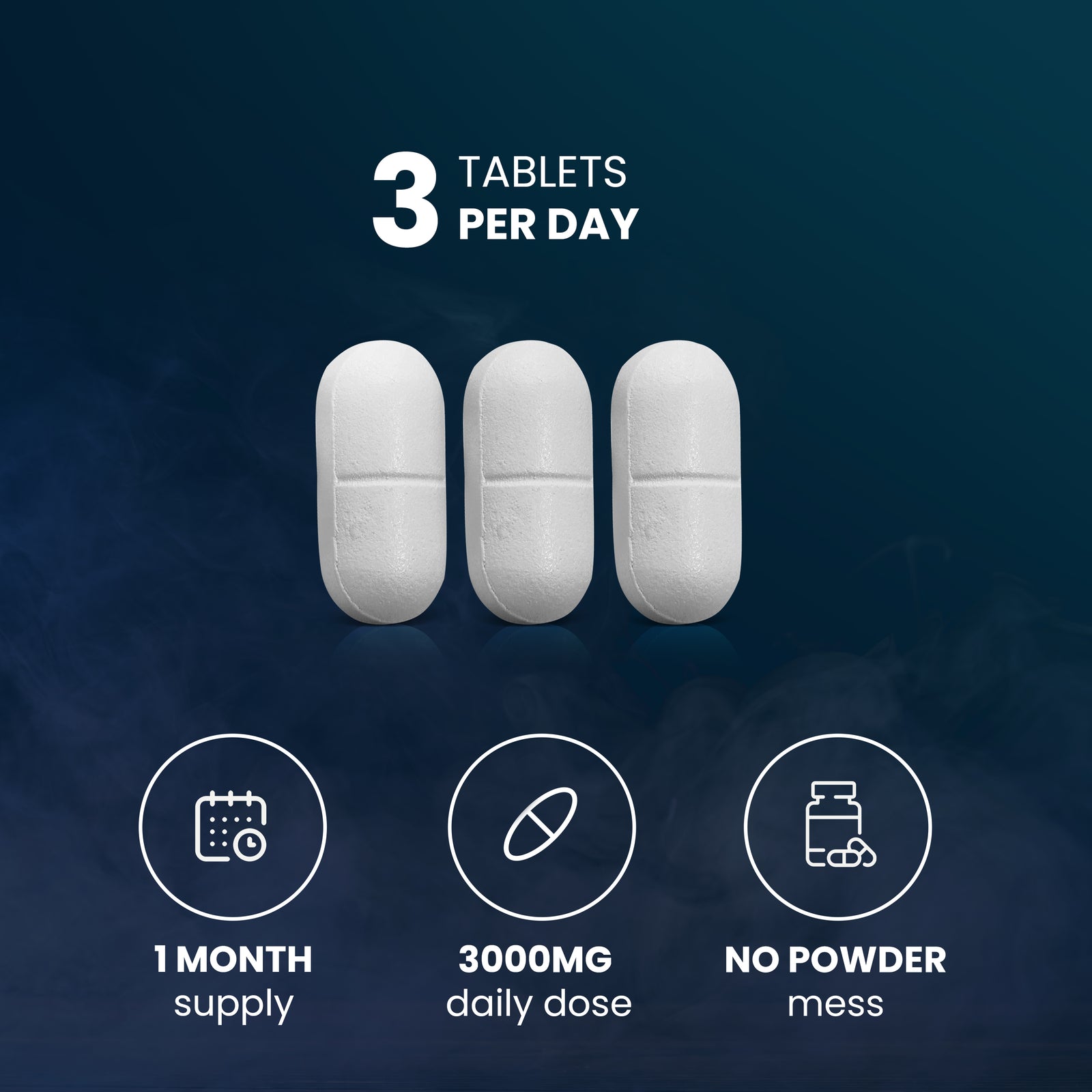 Creatine Monohydrate Tablets | 3000mg per serving | 90 Tablets
