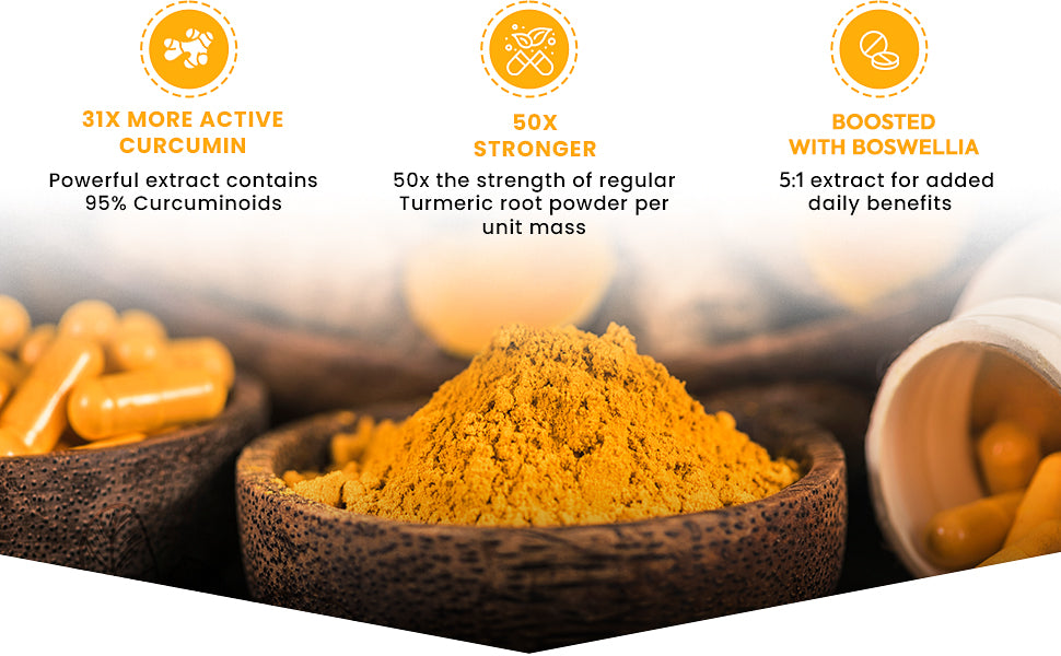 Turmeric and Black Pepper with Boswellia & Black Pepper Capsules