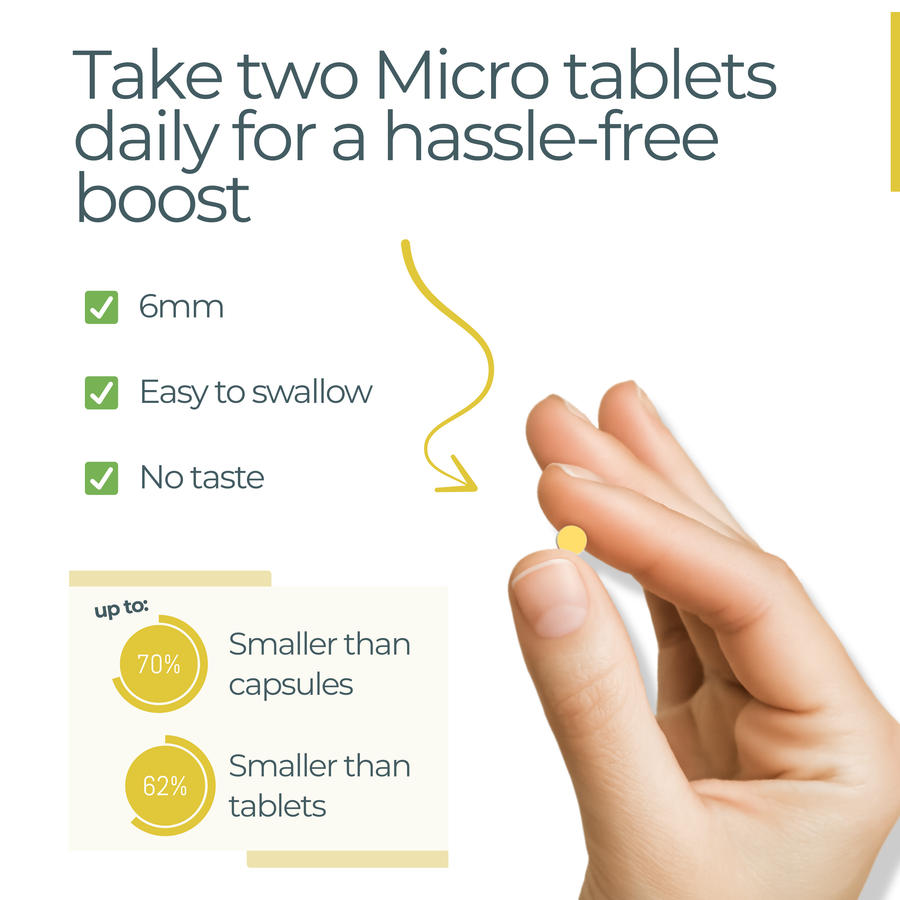 Advanced Micro Turmeric Tablets 3000mg | 120 Tablets | 2-Month Supply | Made in UK