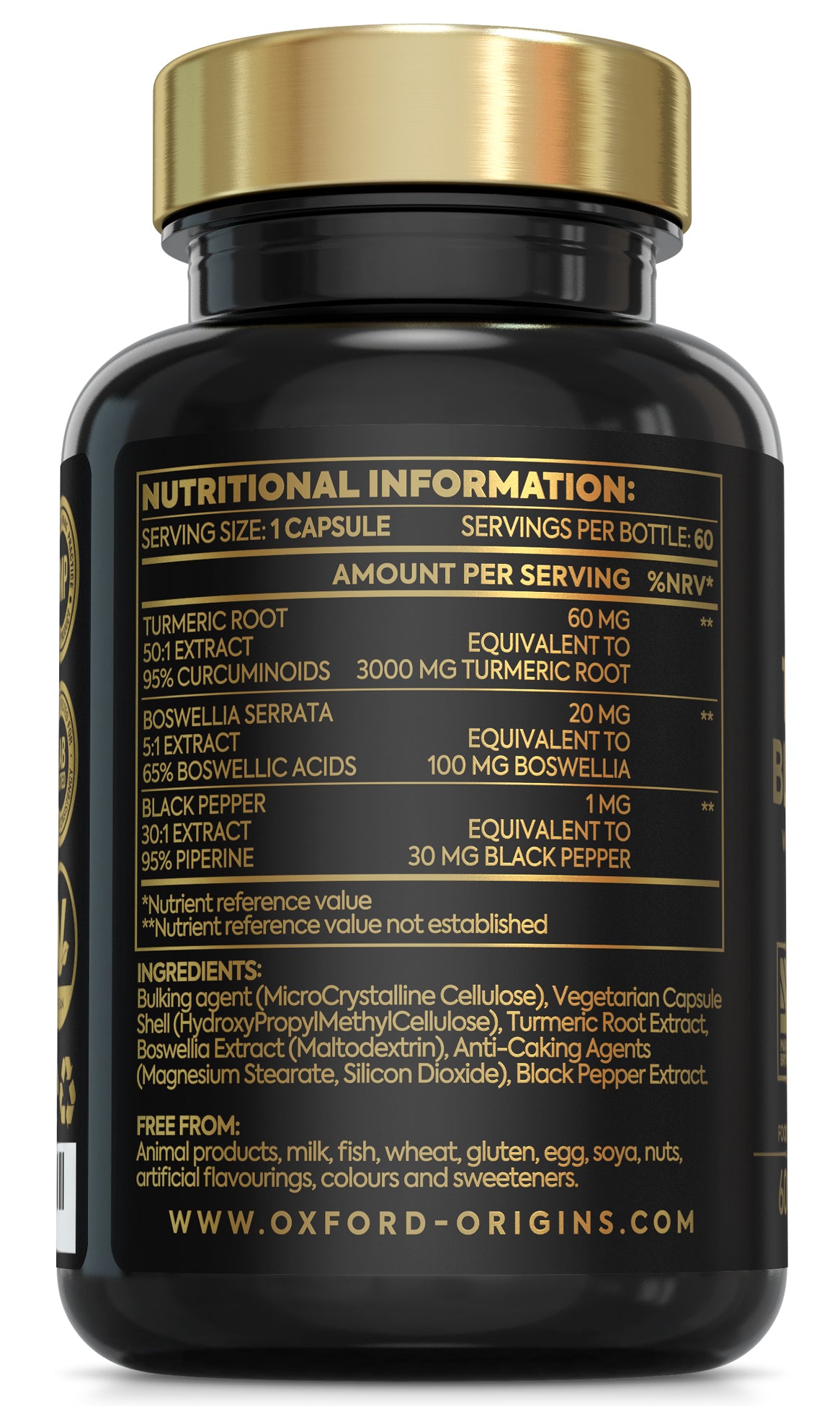 Turmeric and Black Pepper with Boswellia & Black Pepper Capsules