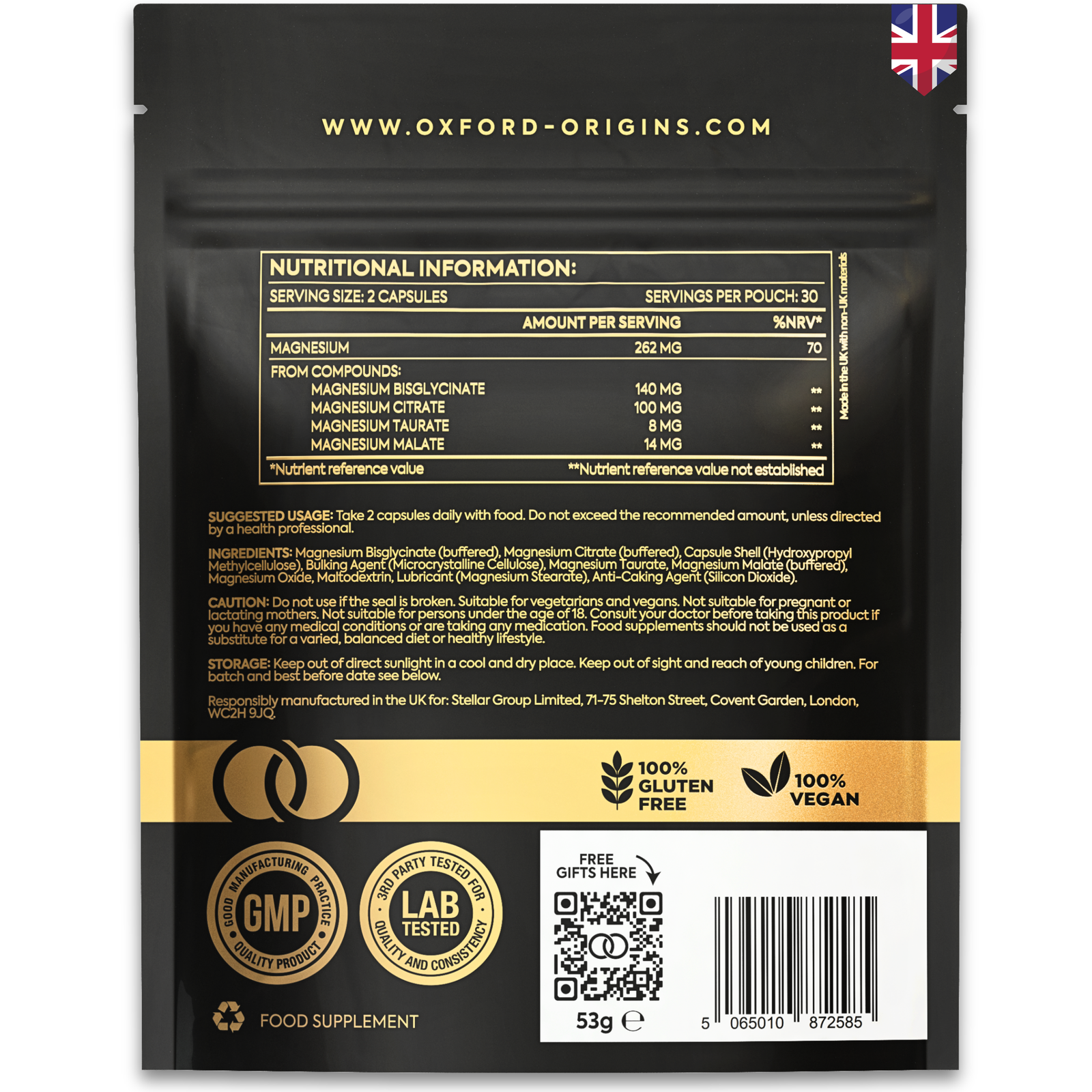 Magnesium Glycinate 4-in-1 Complex (Pouch)
