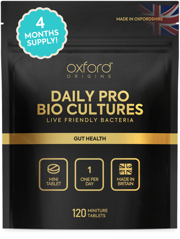 Advanced Micro Probiotics – Gut Health Support | 120 Mini Tablets | 4-Month Supply | Made in UK