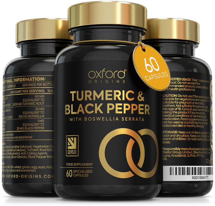 Turmeric and Black Pepper Capsules with Boswellia & Black Pepper Capsules