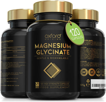 Advanced Magnesium Glycinate, 300mg Elemental Magnesium per serving | 120 Capsules