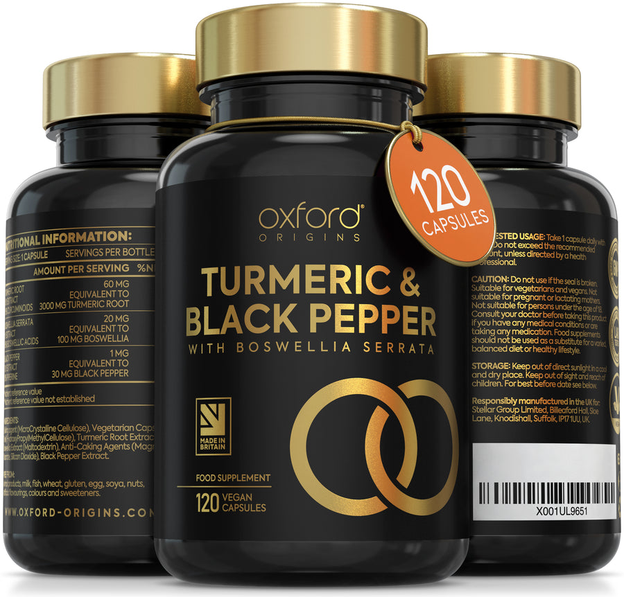 Turmeric and Black Pepper Capsules with Boswellia & Black Pepper Capsules