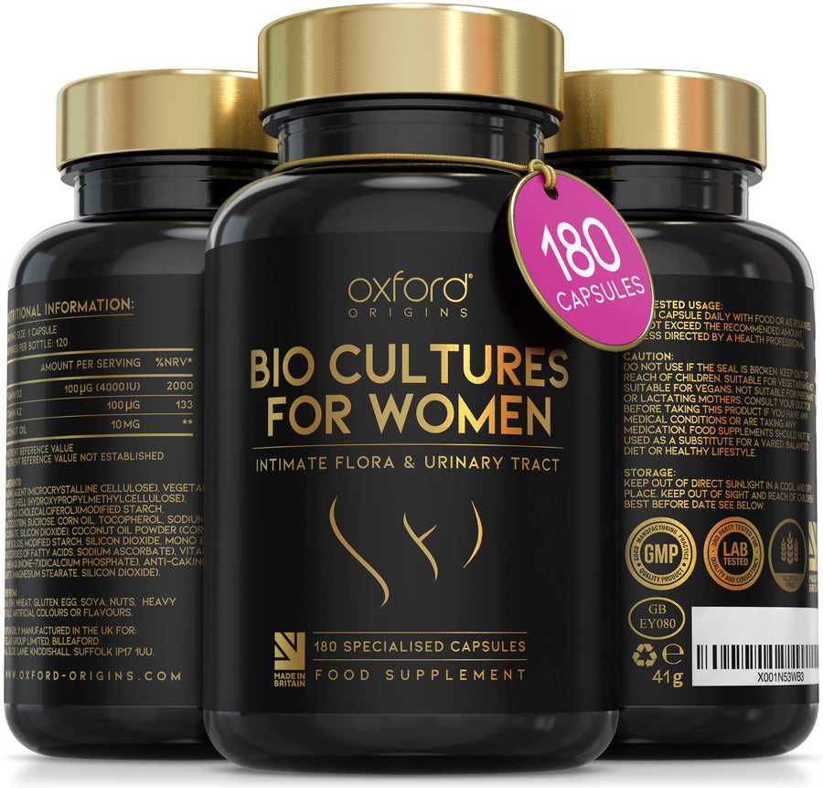 Advanced Probiotics for Women | Scientifically Formulated Vaginal Probiotics, Intimate Flora & UTI | 180 Specialised Capsules