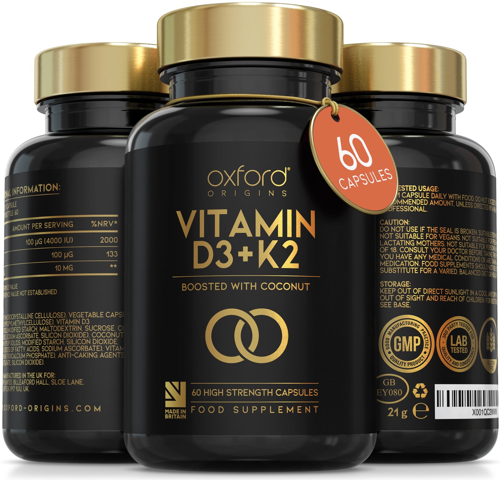 Vitamin D3 and K2