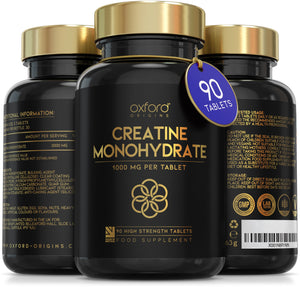 Creatine Monohydrate Tablets | 3000mg per serving | 90 Tablets
