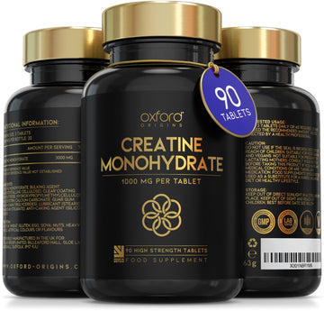 Creatine Monohydrate Tablets | 3000mg per serving | 90 Tablets