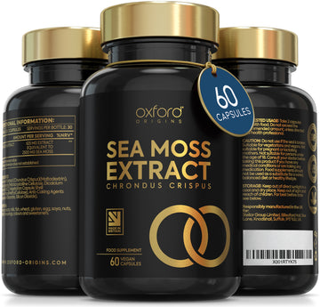 Advanced Sea Moss Capsules 2500mg | High Strength 4:1 Sea Moss Extract | 60 Vegan Capsules