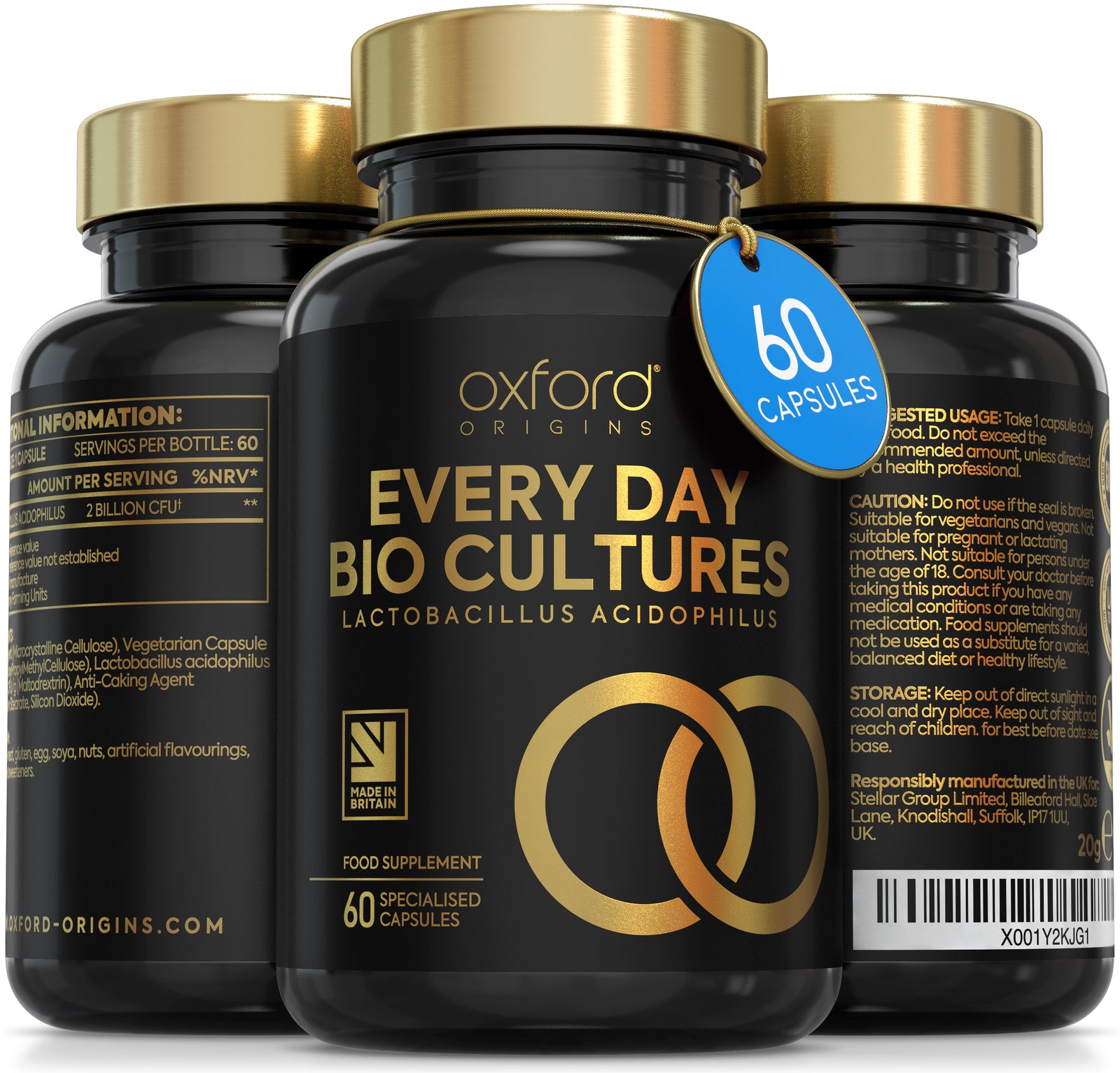 Lactobacillus Acidophilus Probiotics for Gut Health | 60 Capsules