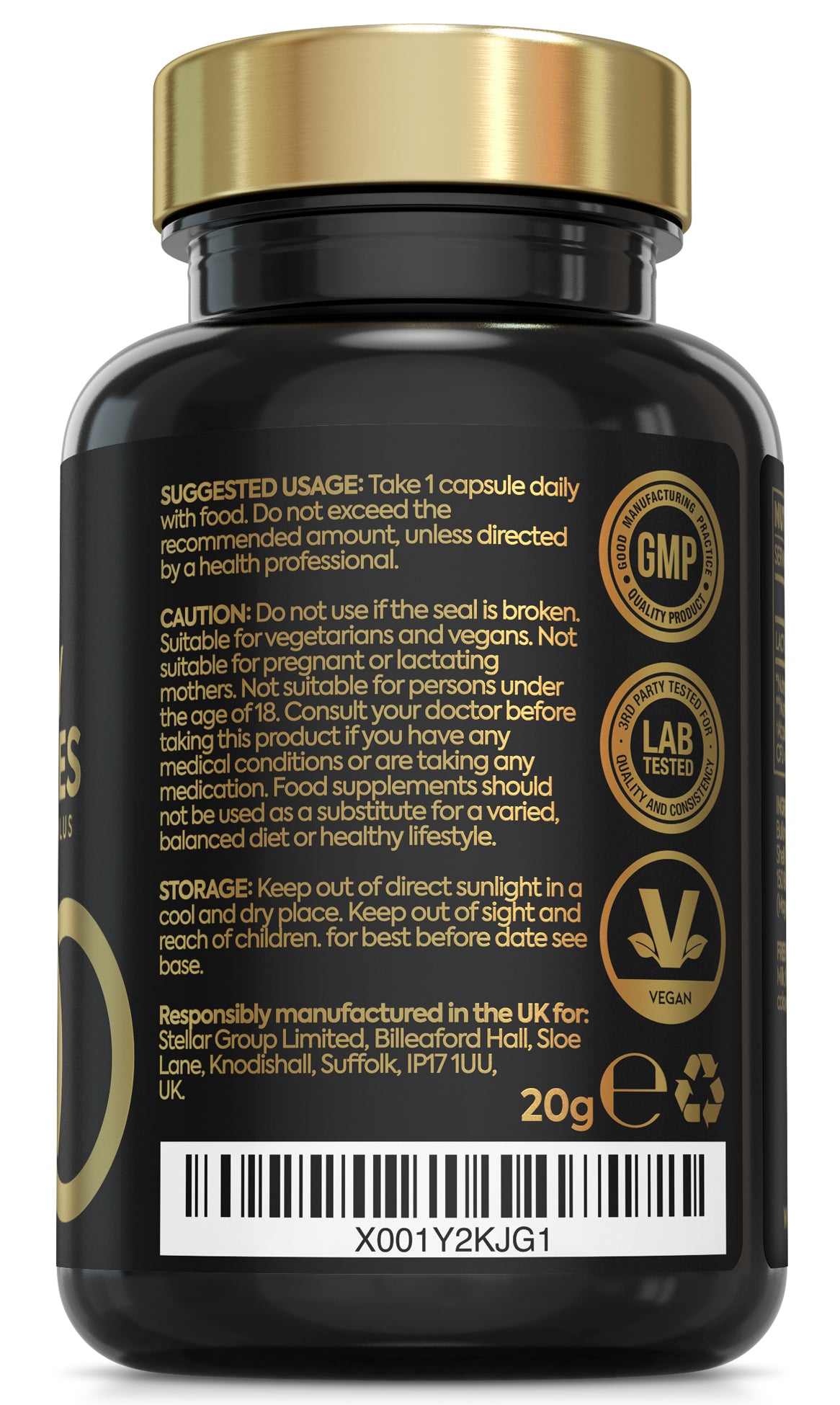 Lactobacillus Acidophilus Probiotics for Gut Health | 60 Capsules