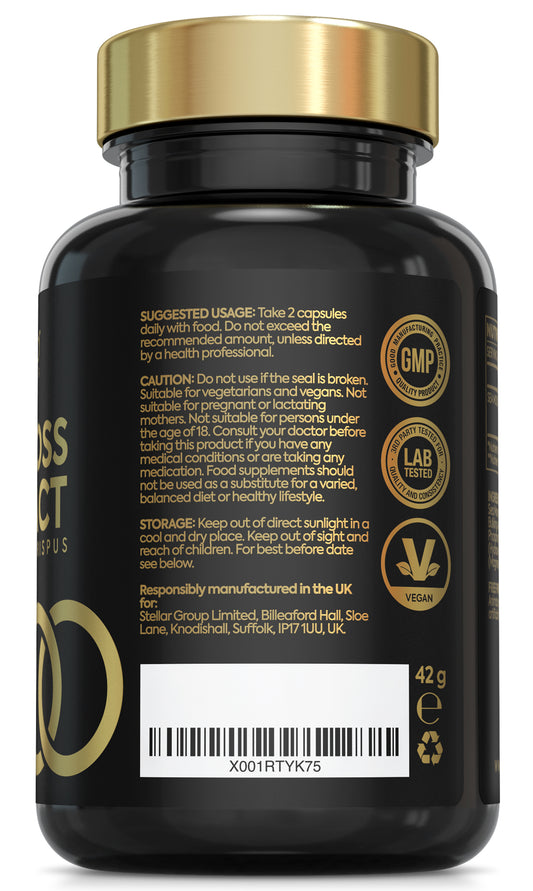 Advanced Sea Moss Capsules 2500mg | High Strength 4:1 Sea Moss Extract | 60 Vegan Capsules