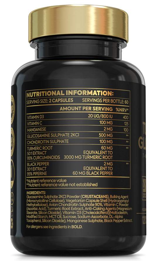 Turmeric & Glucosamine | 120 Capsules