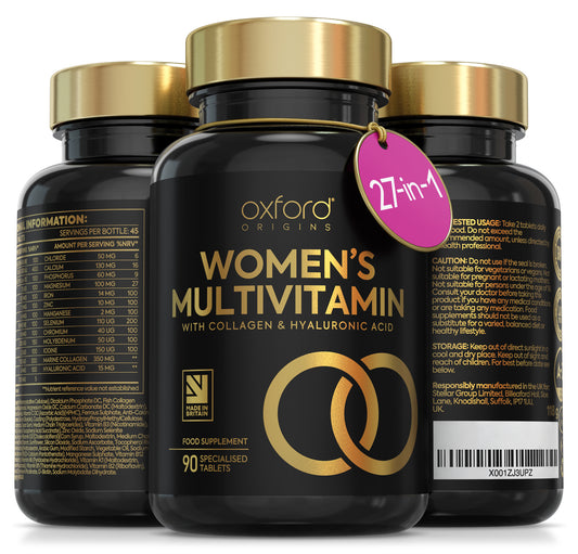 Multivitamin Tablets for Women with Collagen & Hyaluronic Acid | 90 Tablets