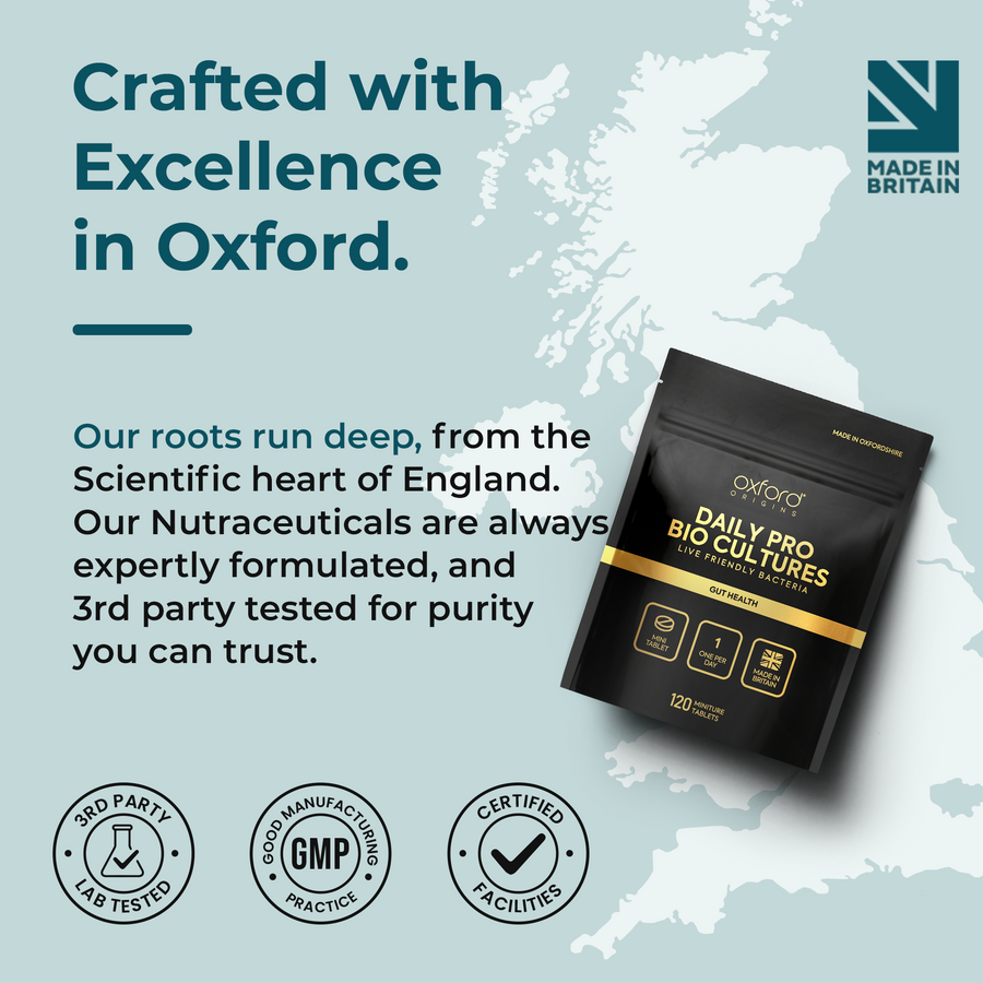Advanced Micro Probiotics – Gut Health Support | 120 Mini Tablets | 4-Month Supply | Made in UK